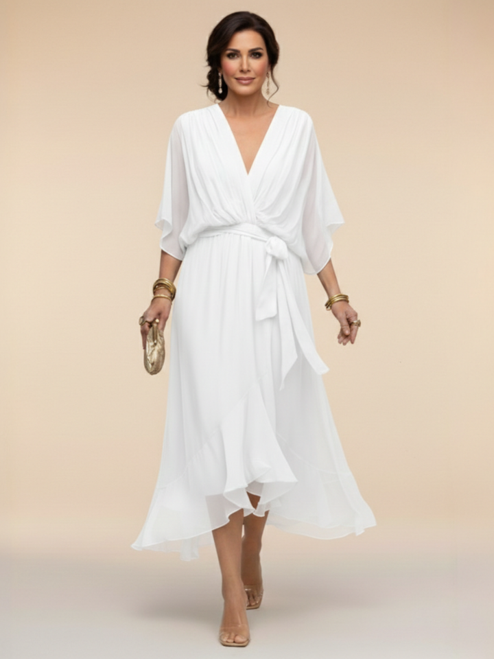 Isabella | Chiffon Midi Dress