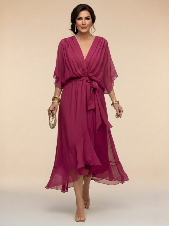 Isabella | Chiffon Midi Dress