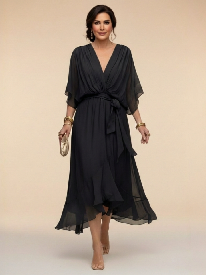 Isabella | Chiffon Midi Dress