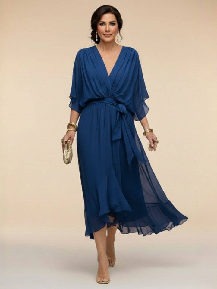 Isabella | Chiffon Midi Dress