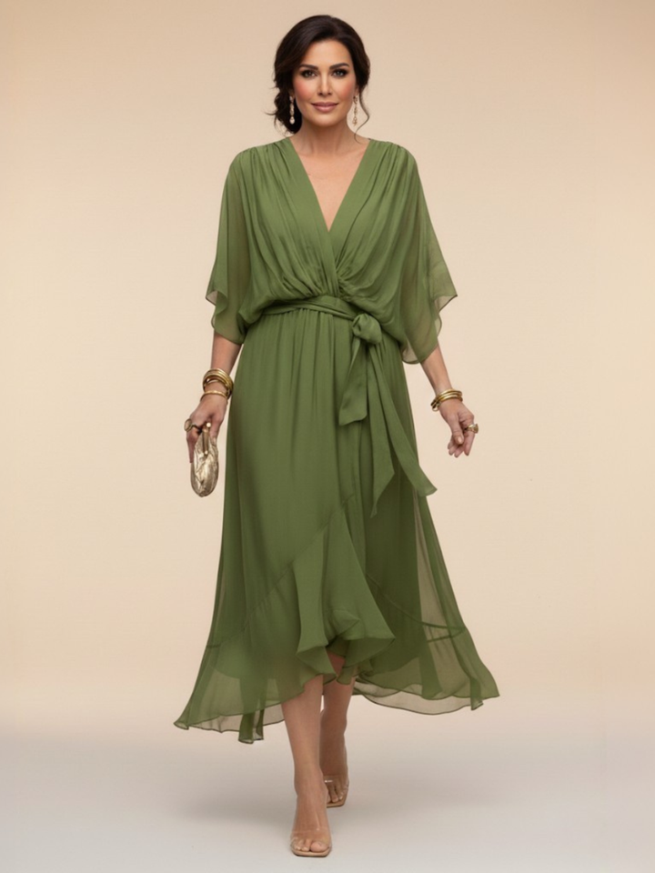 Isabella | Chiffon Midi Dress