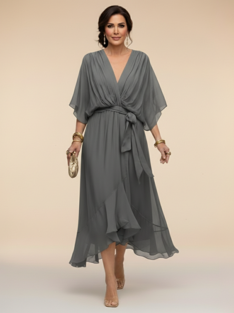 Isabella | Chiffon Midi Dress