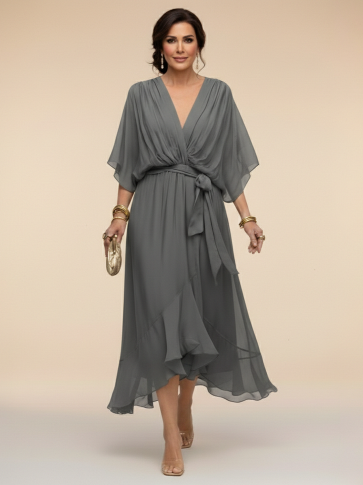 Isabella | Chiffon Midi Dress