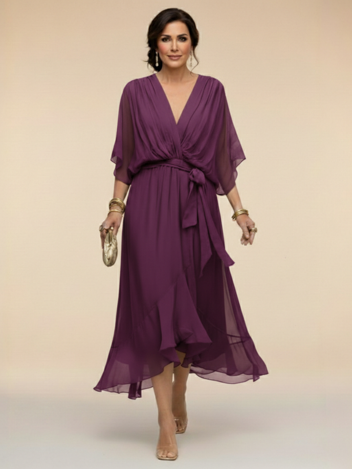 Isabella | Chiffon Midi Dress