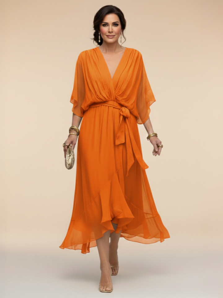 Isabella | Chiffon Midi Dress