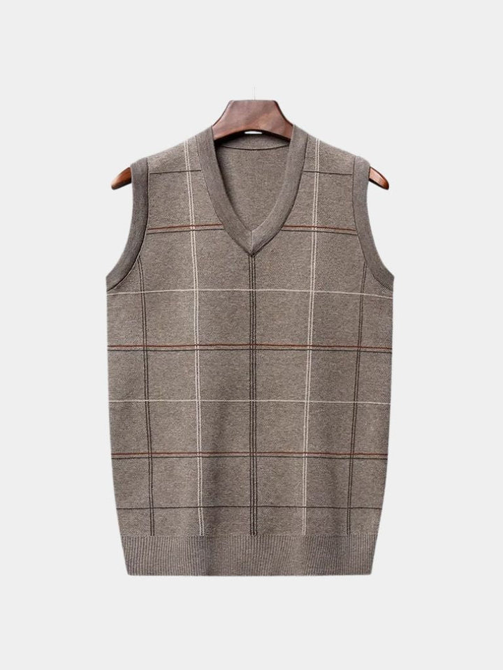 Kinit Checked Academic Waistcoat