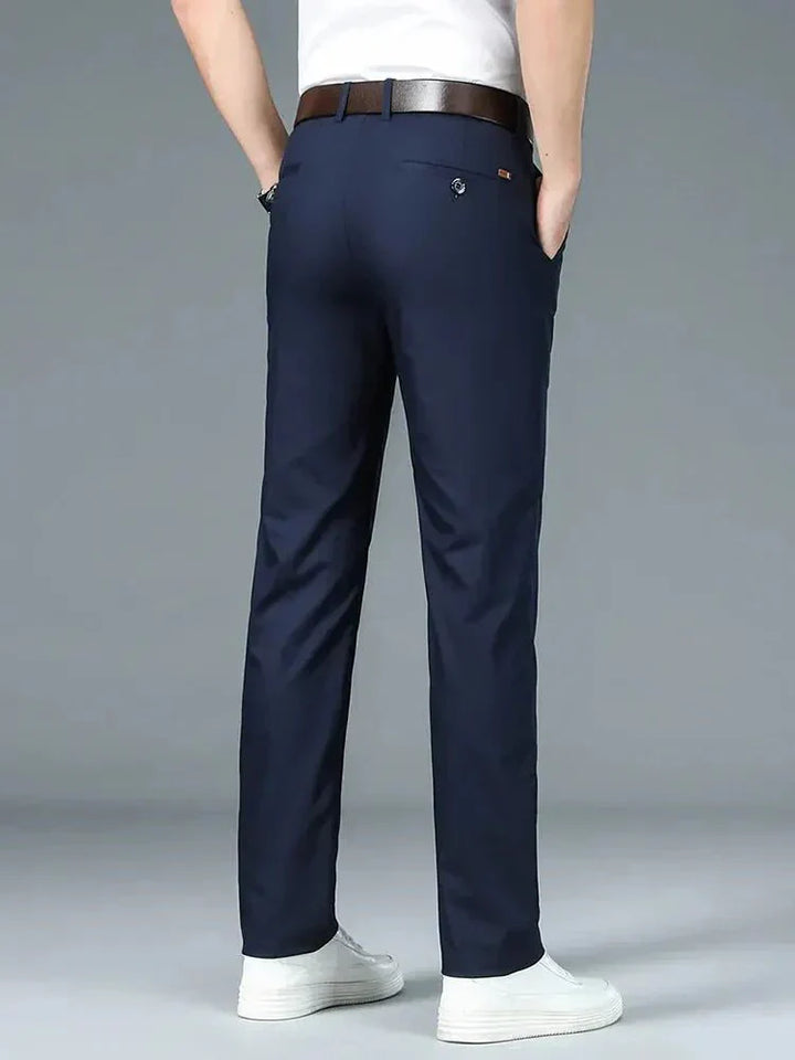 Minimalist Straight Bamboo Fibre Trousers