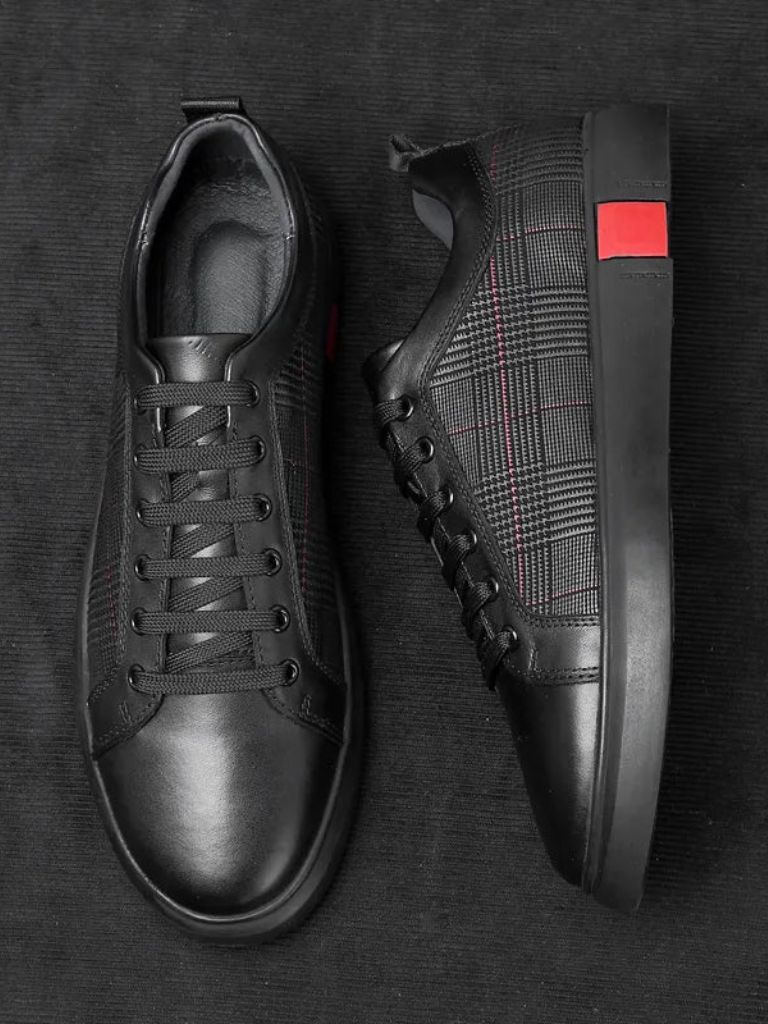 Black Leather Loafers