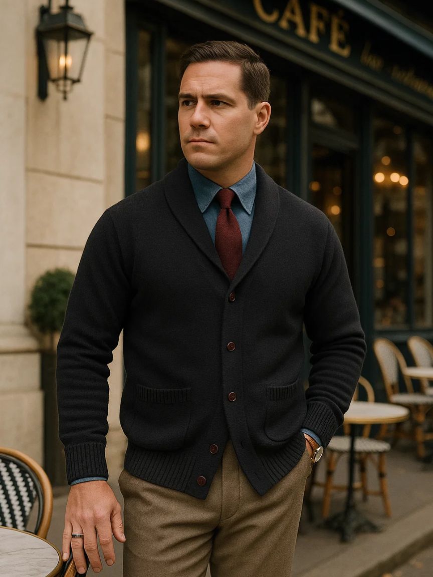 British Cardigan Sweater