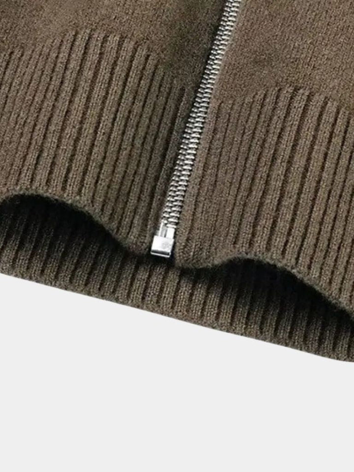 Soft Sweater with Zip
