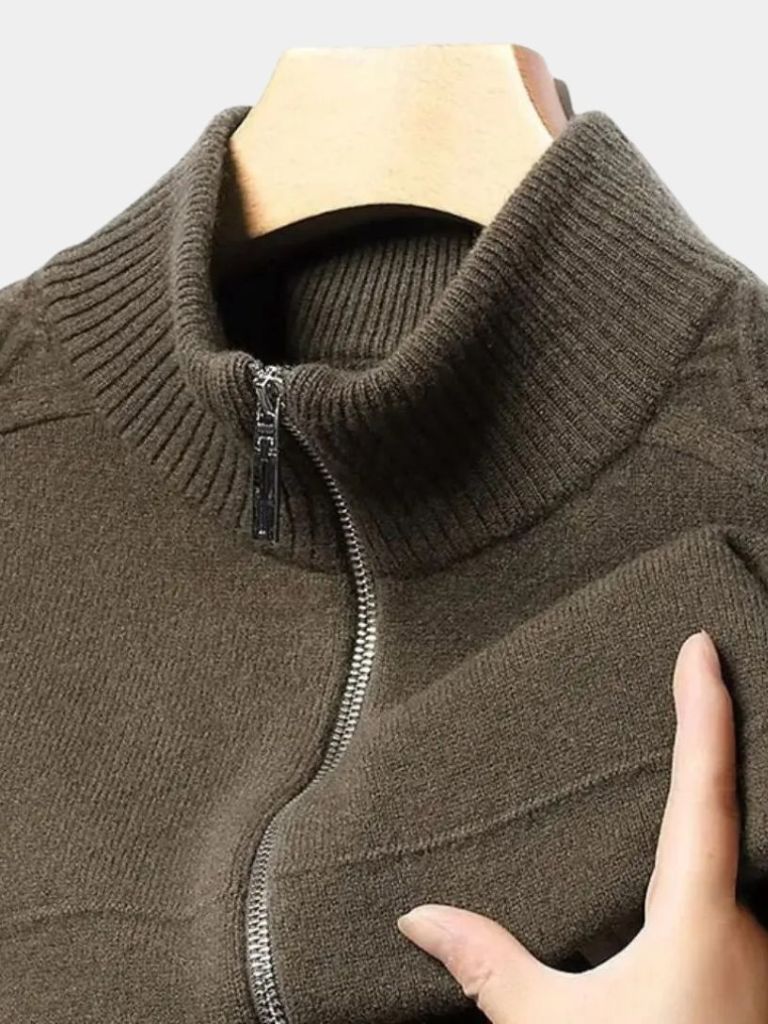 Soft Sweater with Zip