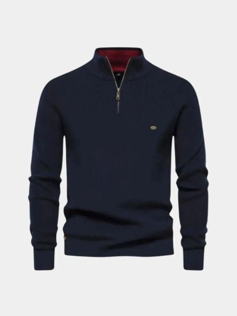 Elegant Quarter Zip Sweater