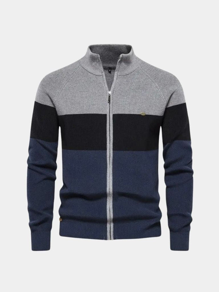 Zipped Knit Sweater