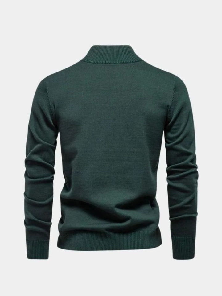 Basic Sweater with Quarter Zip