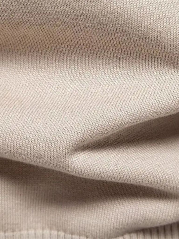 Half-Zip Cardigan Sweater in Solid Colour