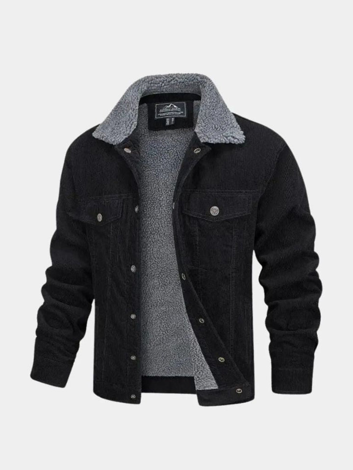 Sherpa Jacket in Velvet Fabric