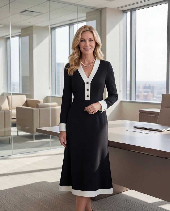 Kaylin™ Stylish Long-Sleeve Dress