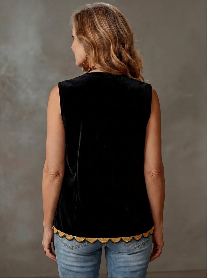 Amara | Vintage Embroidered Vest