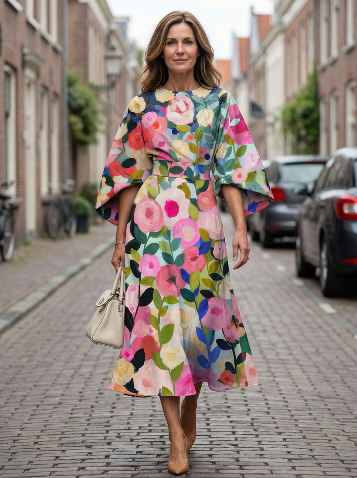 Florence | Floral Midi Dress
