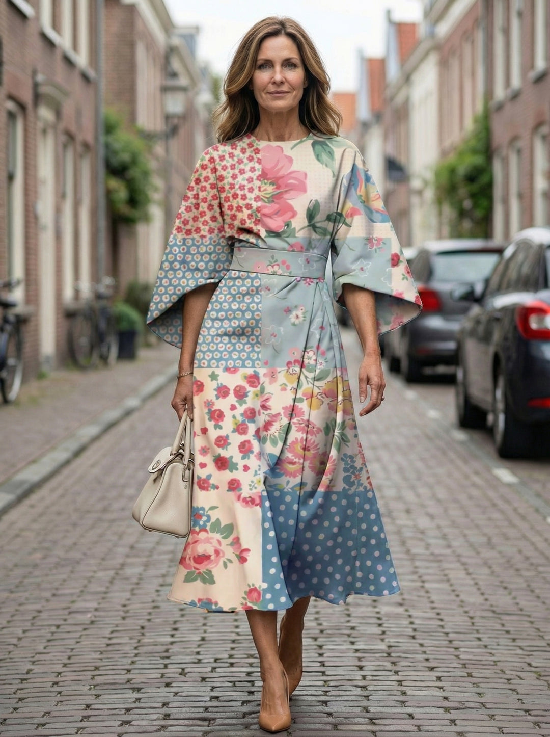 Florence | Floral Midi Dress