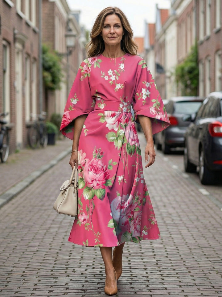 Florence | Floral Midi Dress