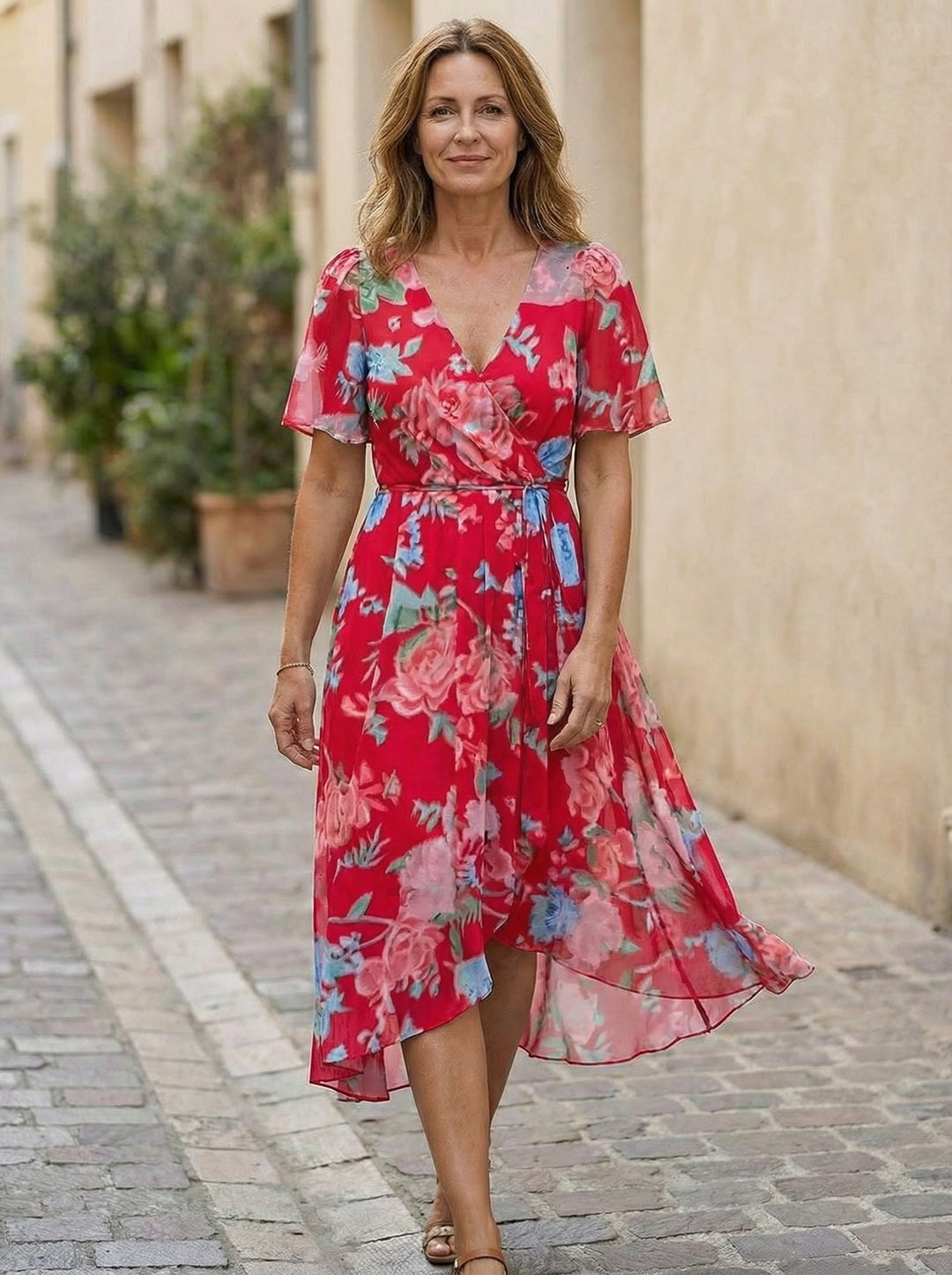 Amelia | Floral Midi Dress