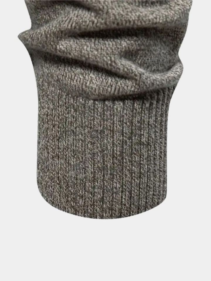 Cotton Long Standing Collar Sweater