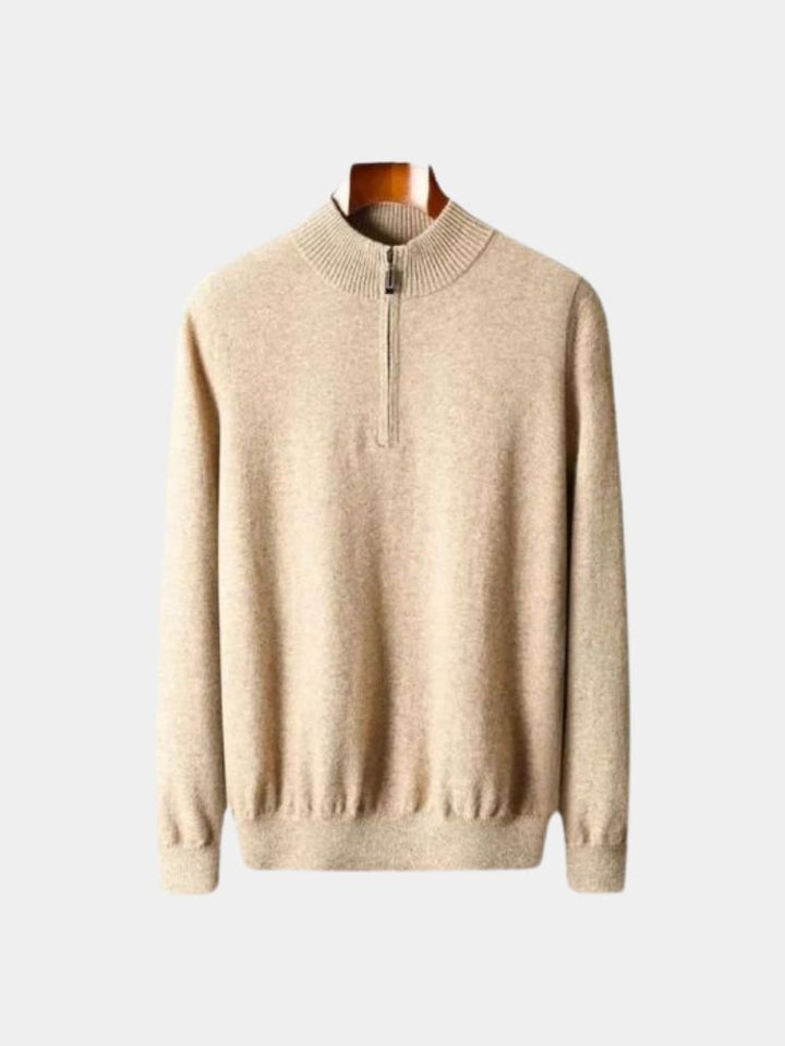 Merino Sweater with Half-Zip