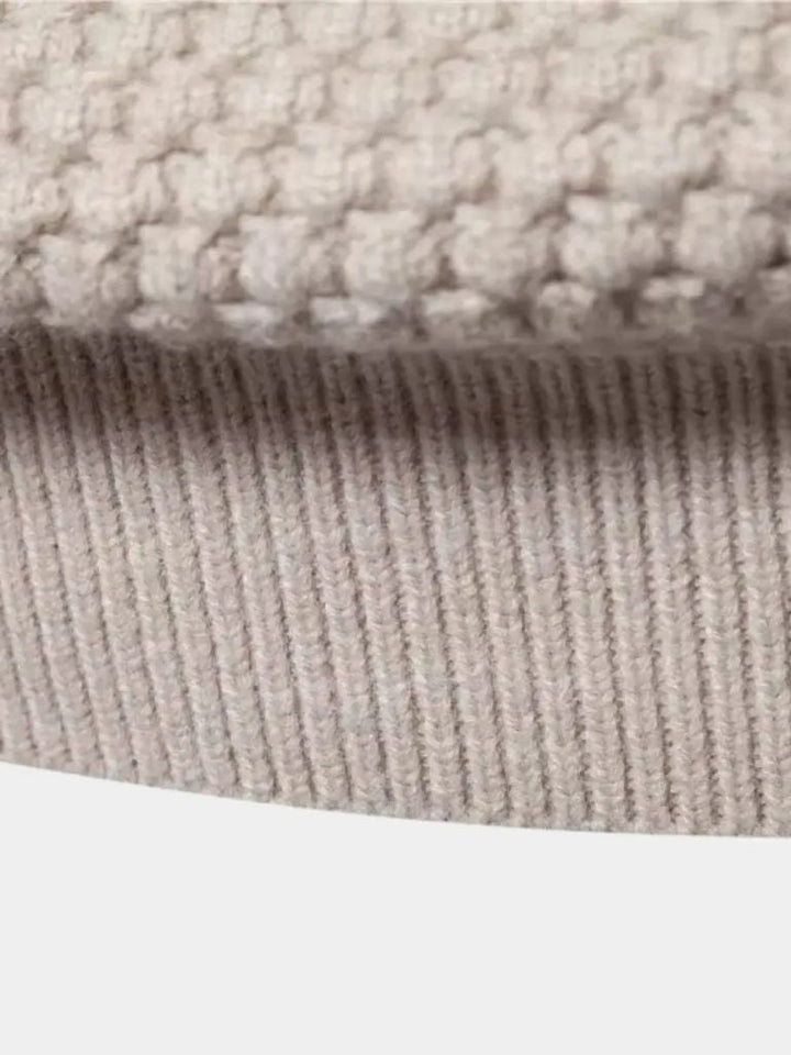 Textured Pullover of Old Money