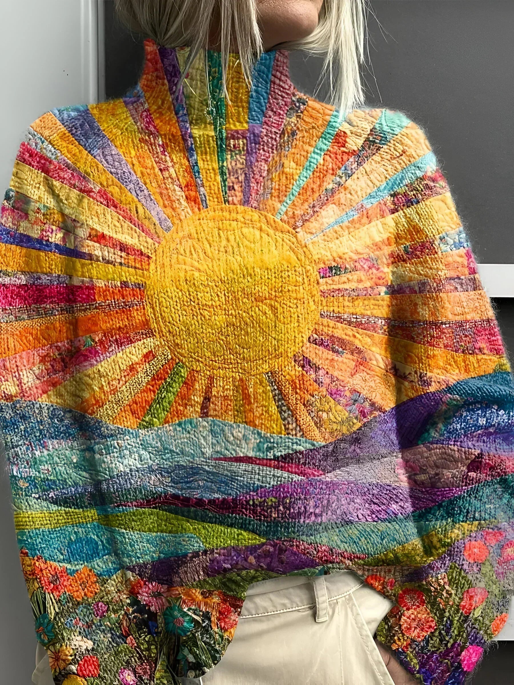 Marin | Cheerful Colourful Turtleneck Sweater