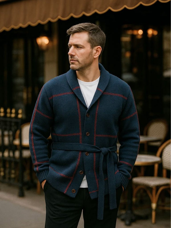 Sweater Coat with Belt Rome