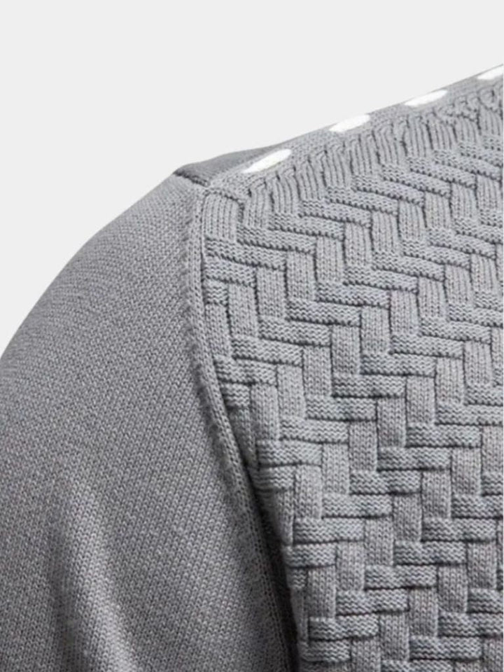 Knitted Cardigan with V-Neck